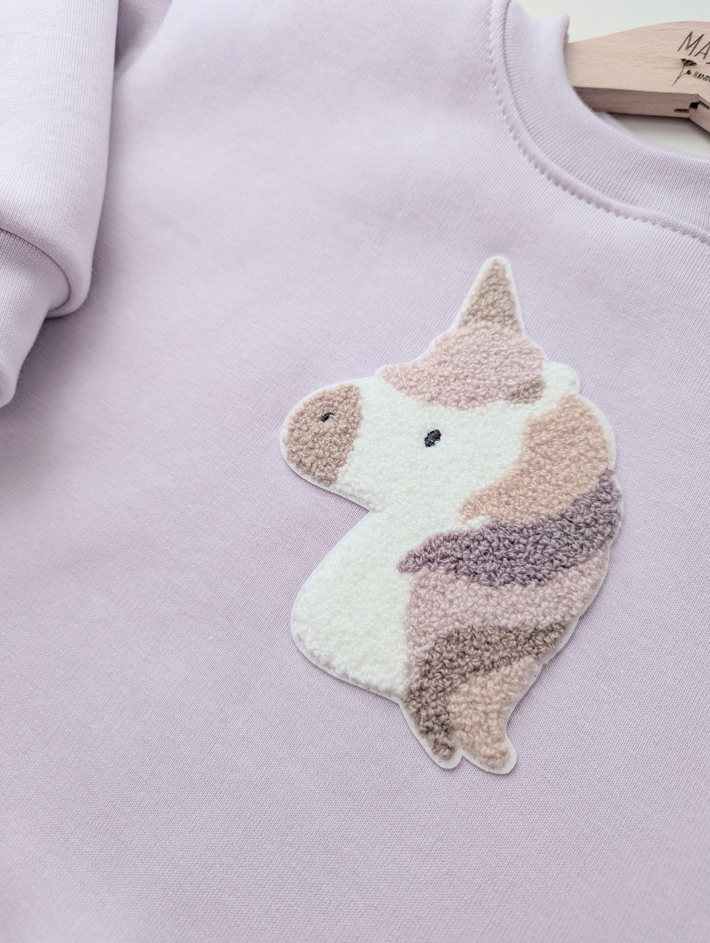 Chenille Patch: Einhorn