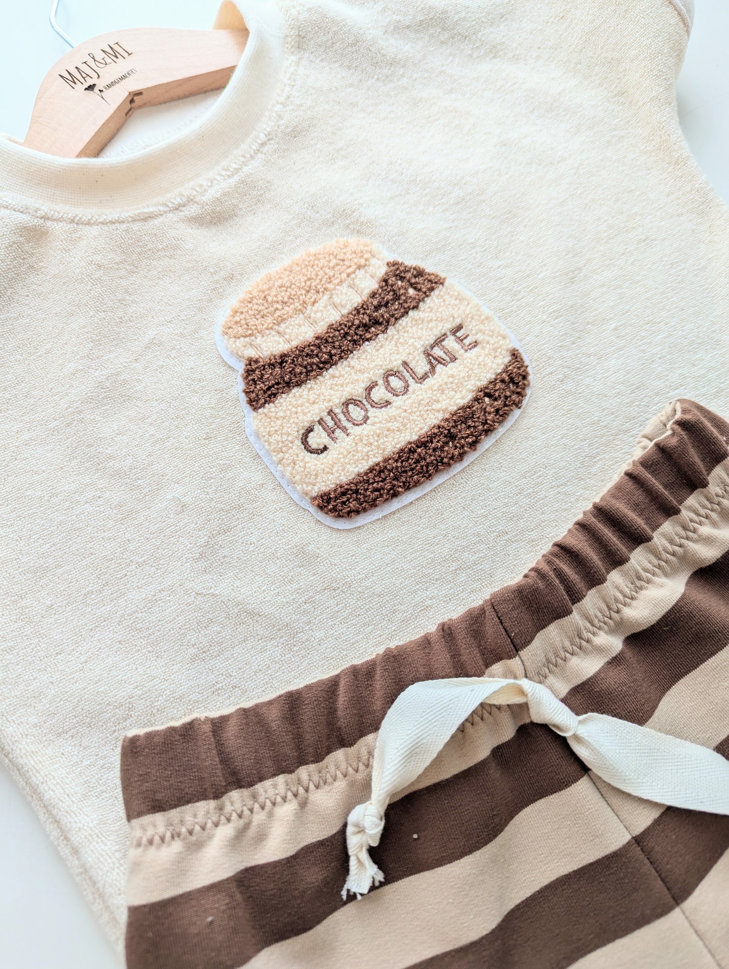 Chenille Patch: Schokoglas