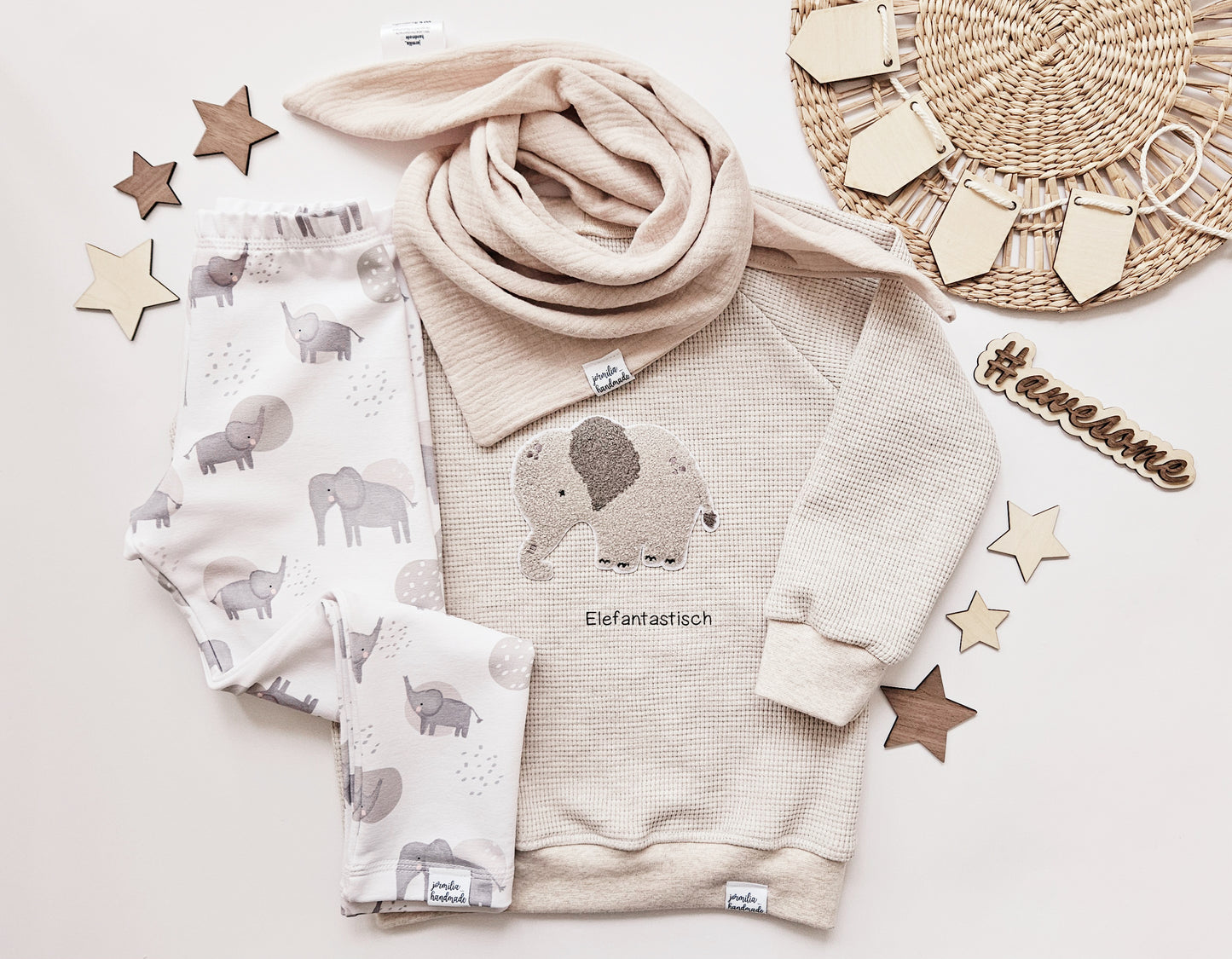 Chenille Patch: Elefant