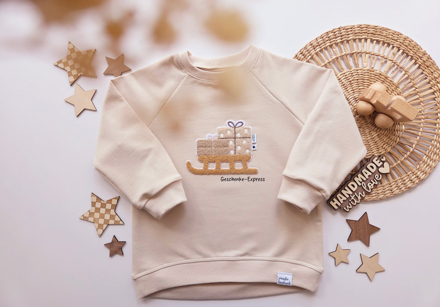 Chenille Patch: Geschenkeschlitten