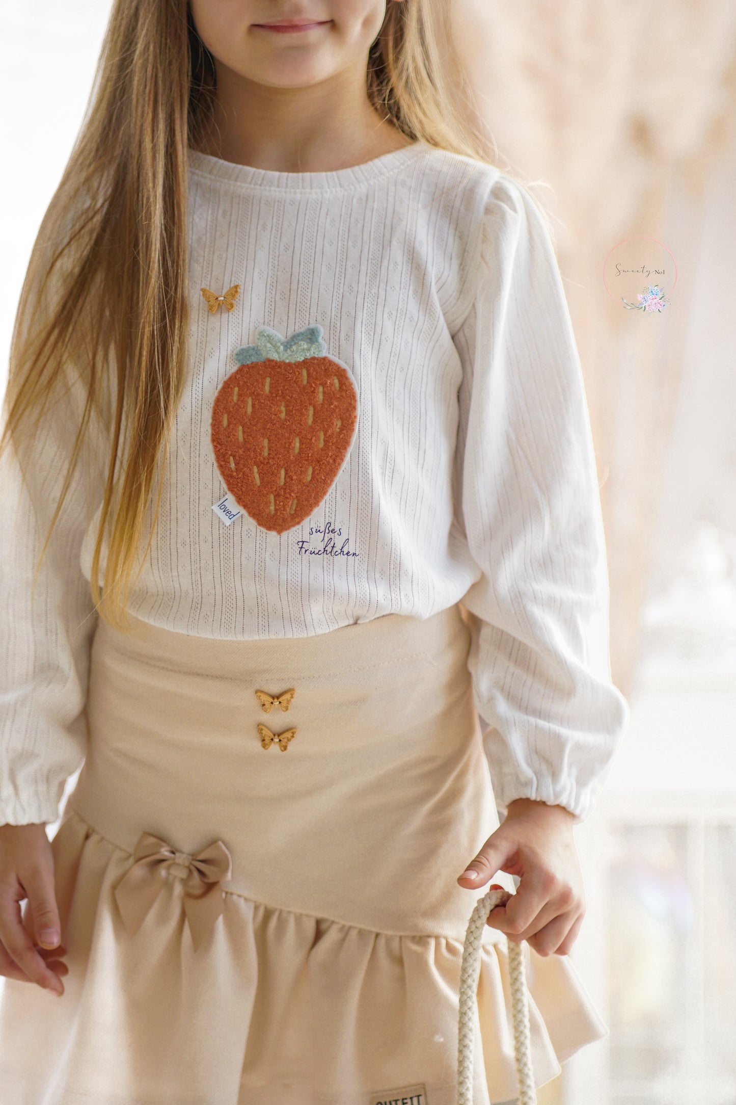Chenille Patch: Erdbeere