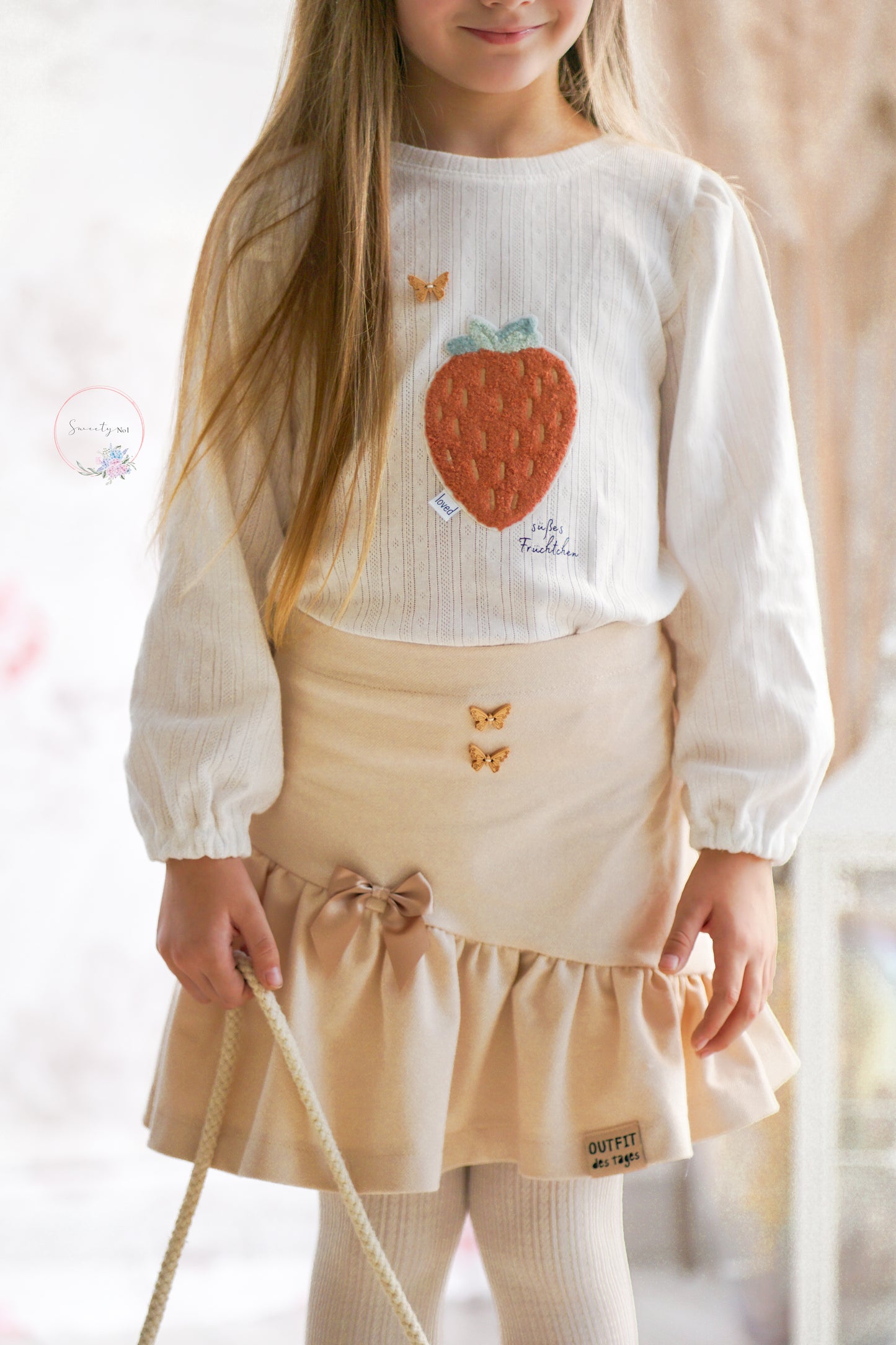 Chenille Patch: Erdbeere