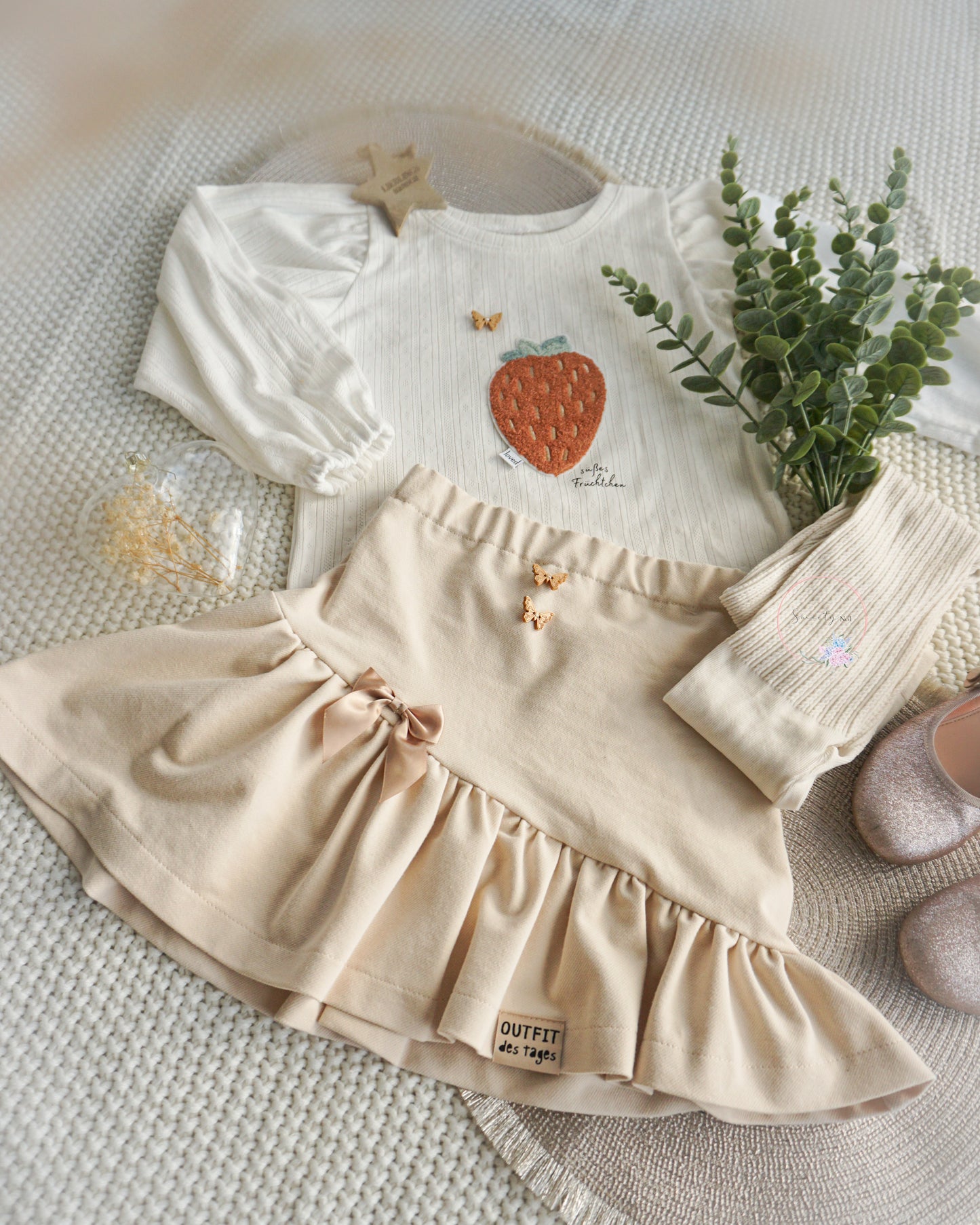 Chenille Patch: Erdbeere