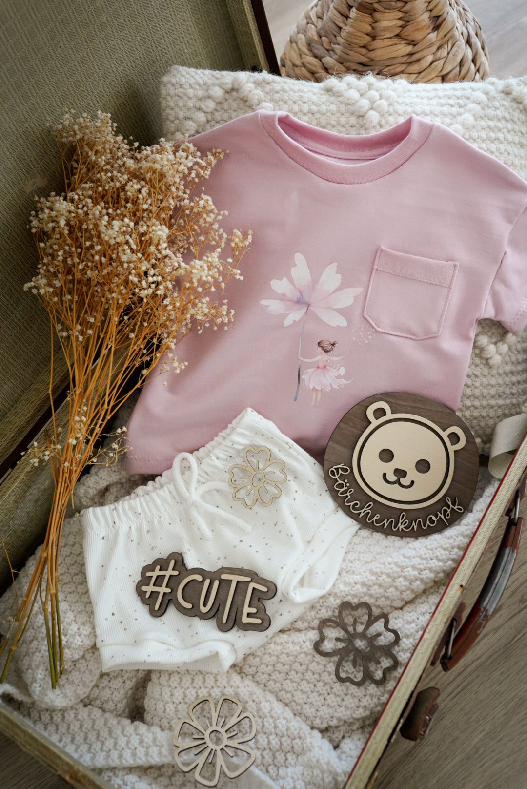 Bügelbild: Blumen-Fee