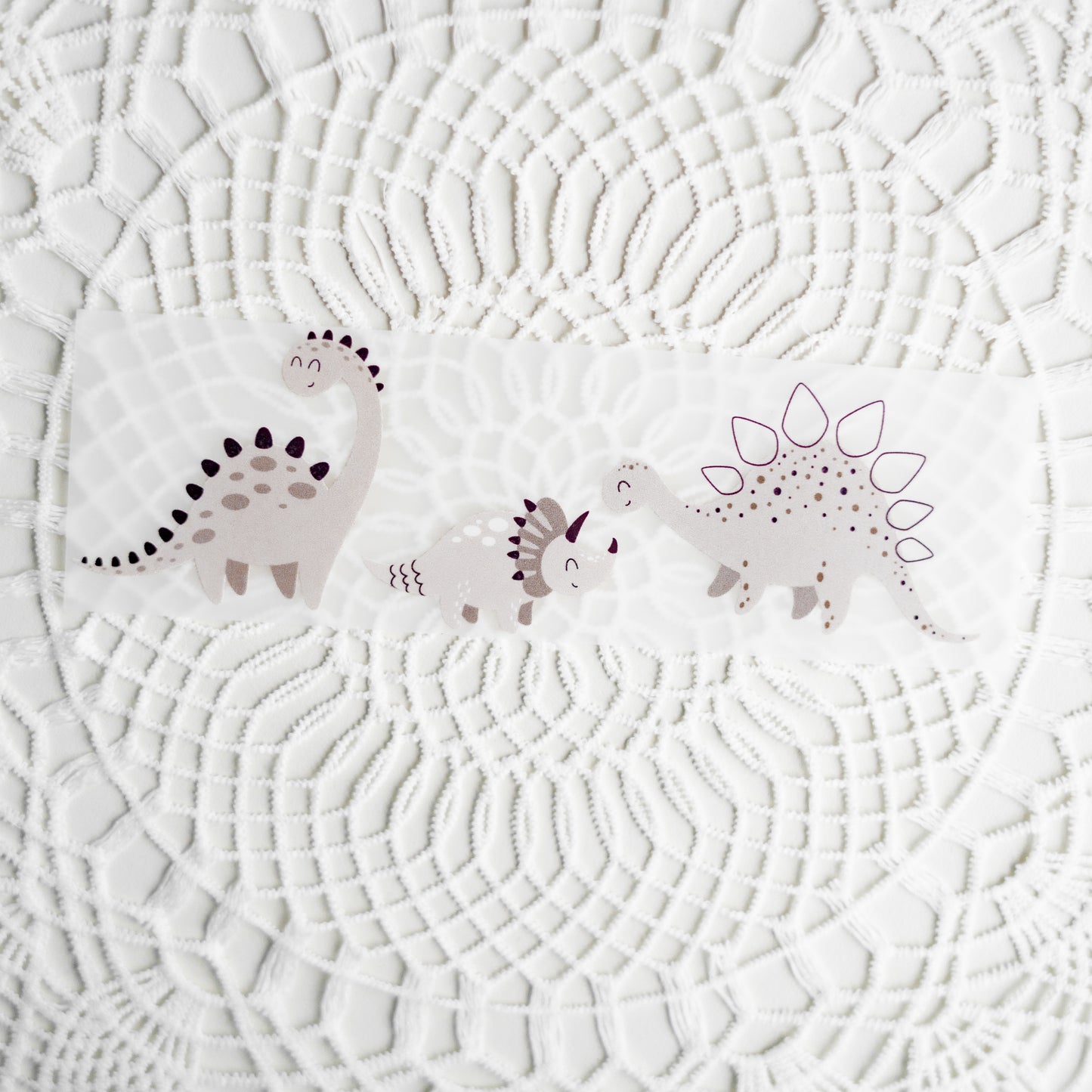 Bügelbild: Dinos (braun)