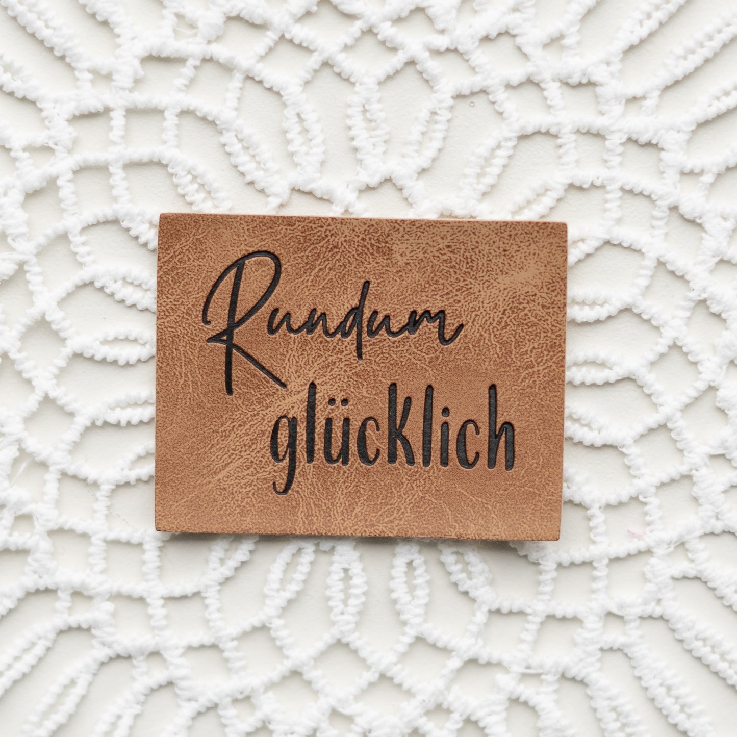 Kunstleder Label: Rundum glücklich