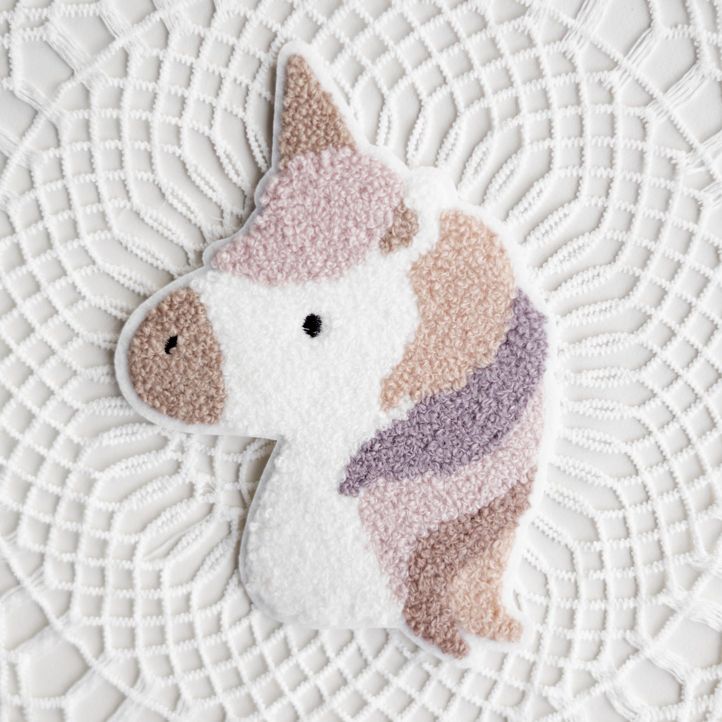 Chenille Patch: Einhorn