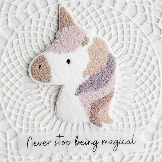 Chenille Patch: Einhorn