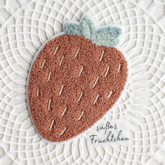 Chenille Patch: Erdbeere