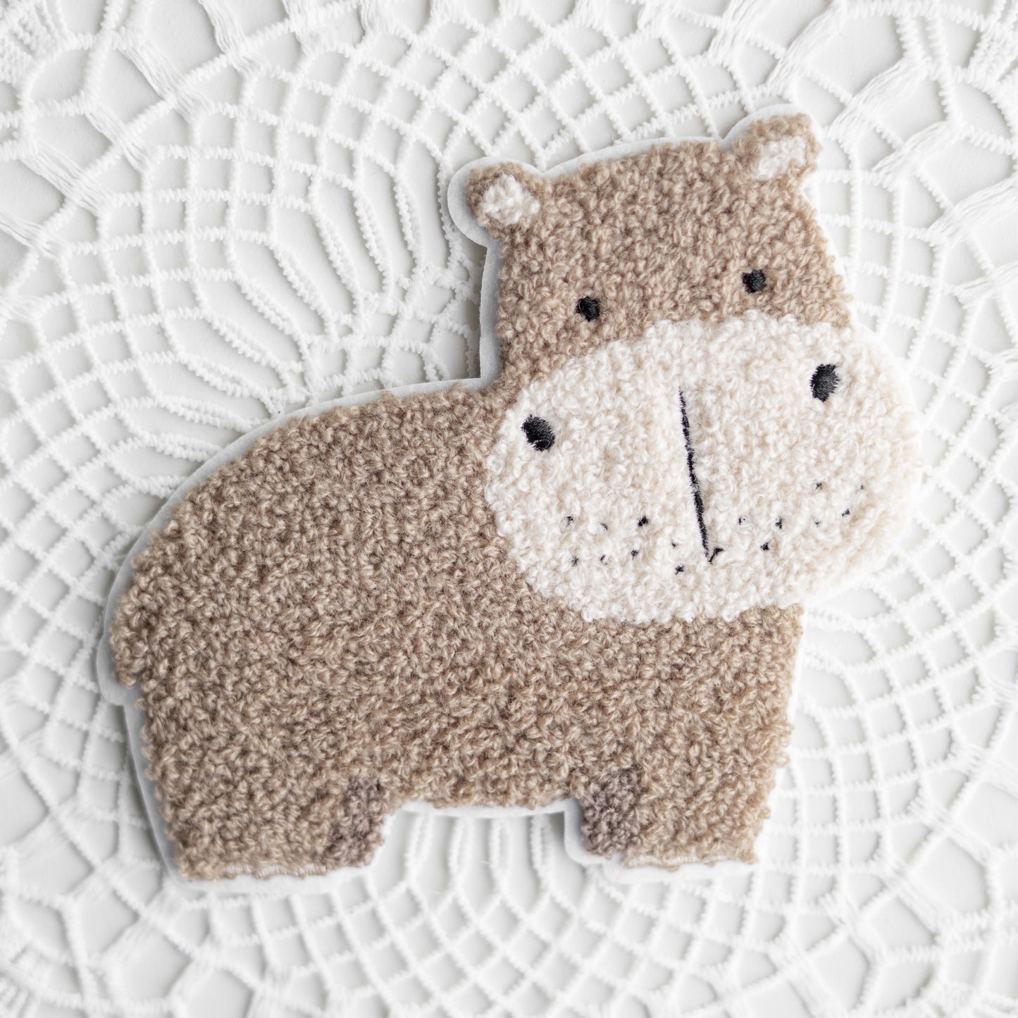Chenille Patch: Nilpferd