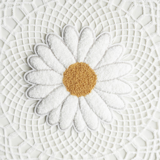 Chenille Patch: Gänseblümchen