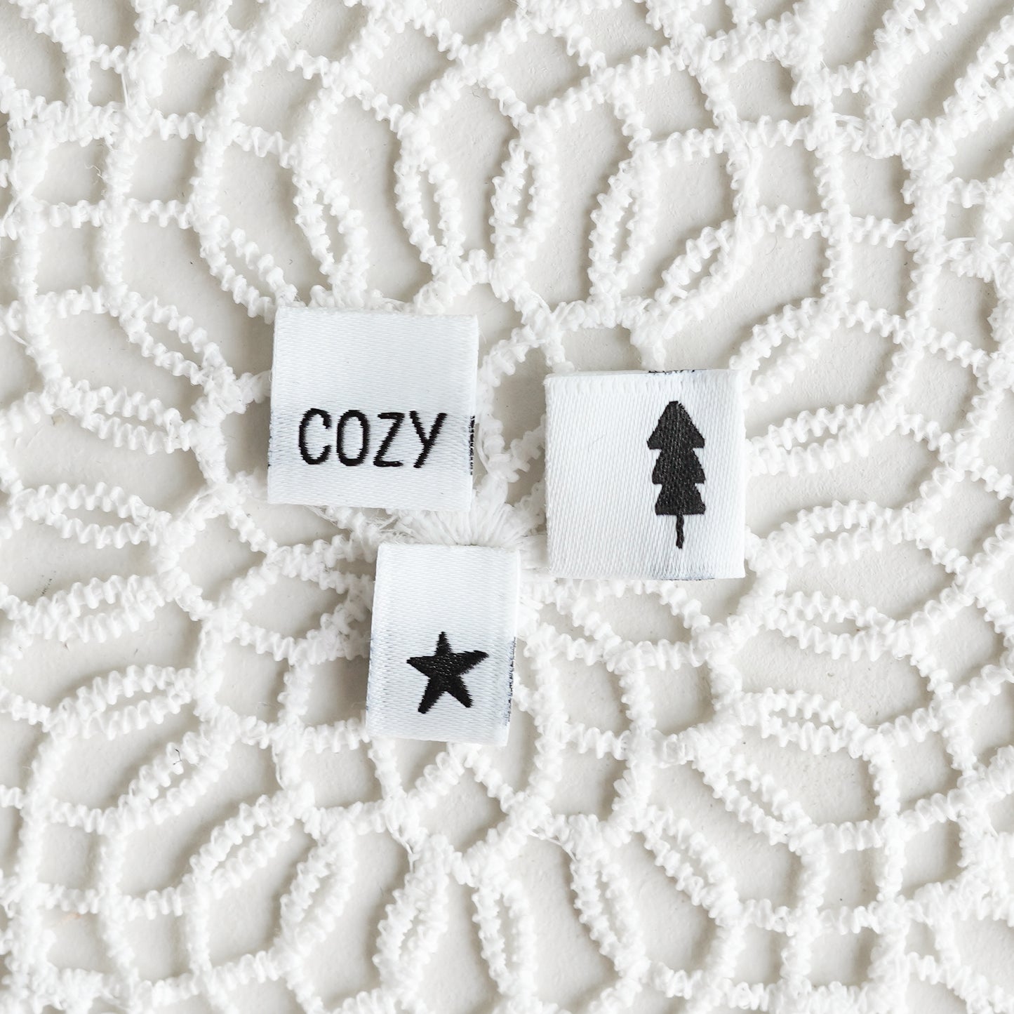 Weblabel: 3er SET Stern/Tanne/Cozy