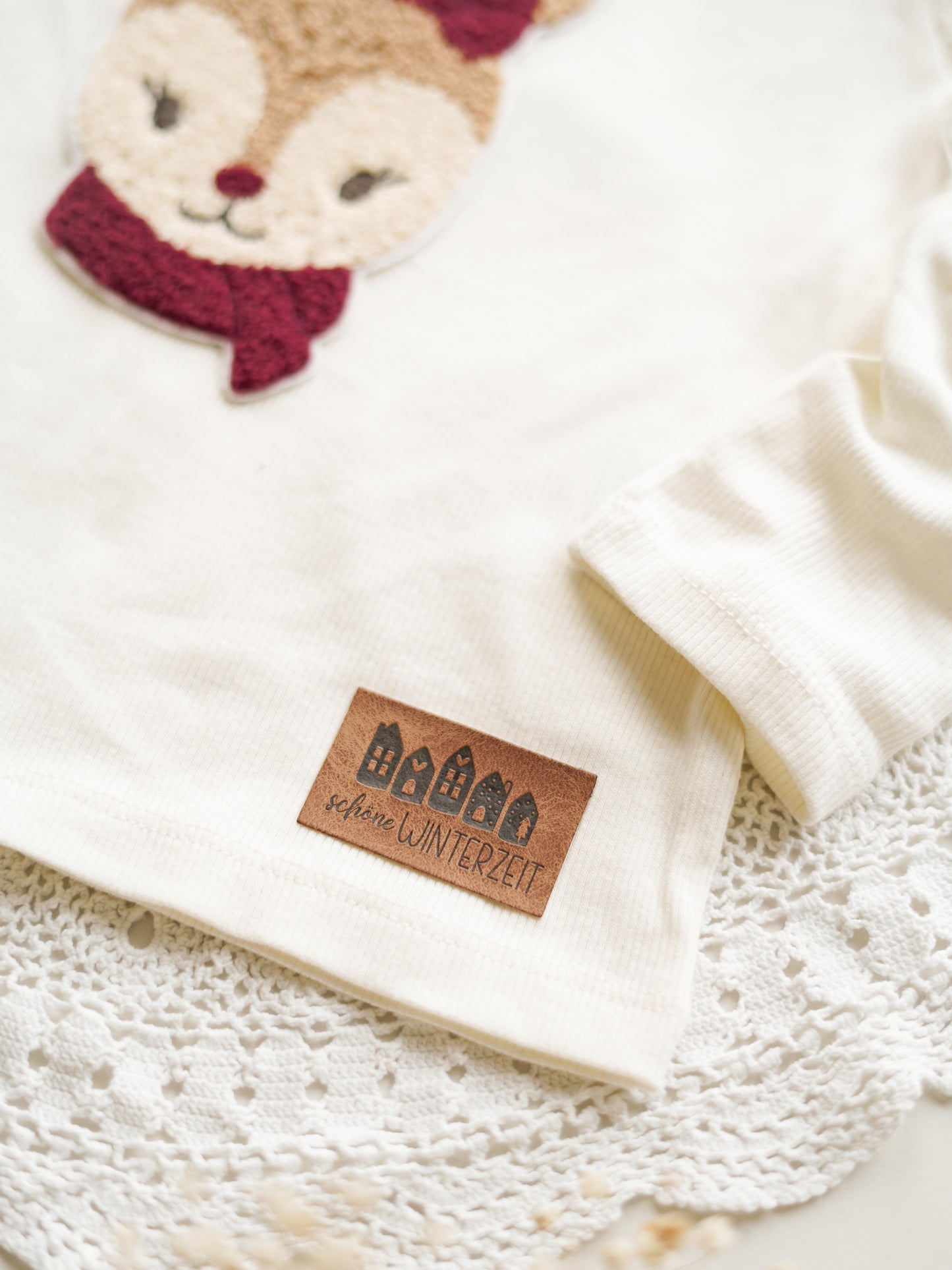 Kunstleder Label: schöne Winterzeit