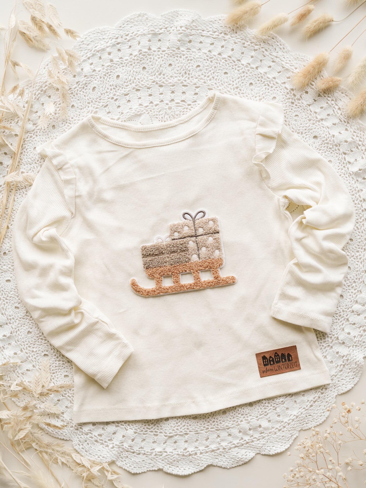 Chenille Patch: Geschenkeschlitten