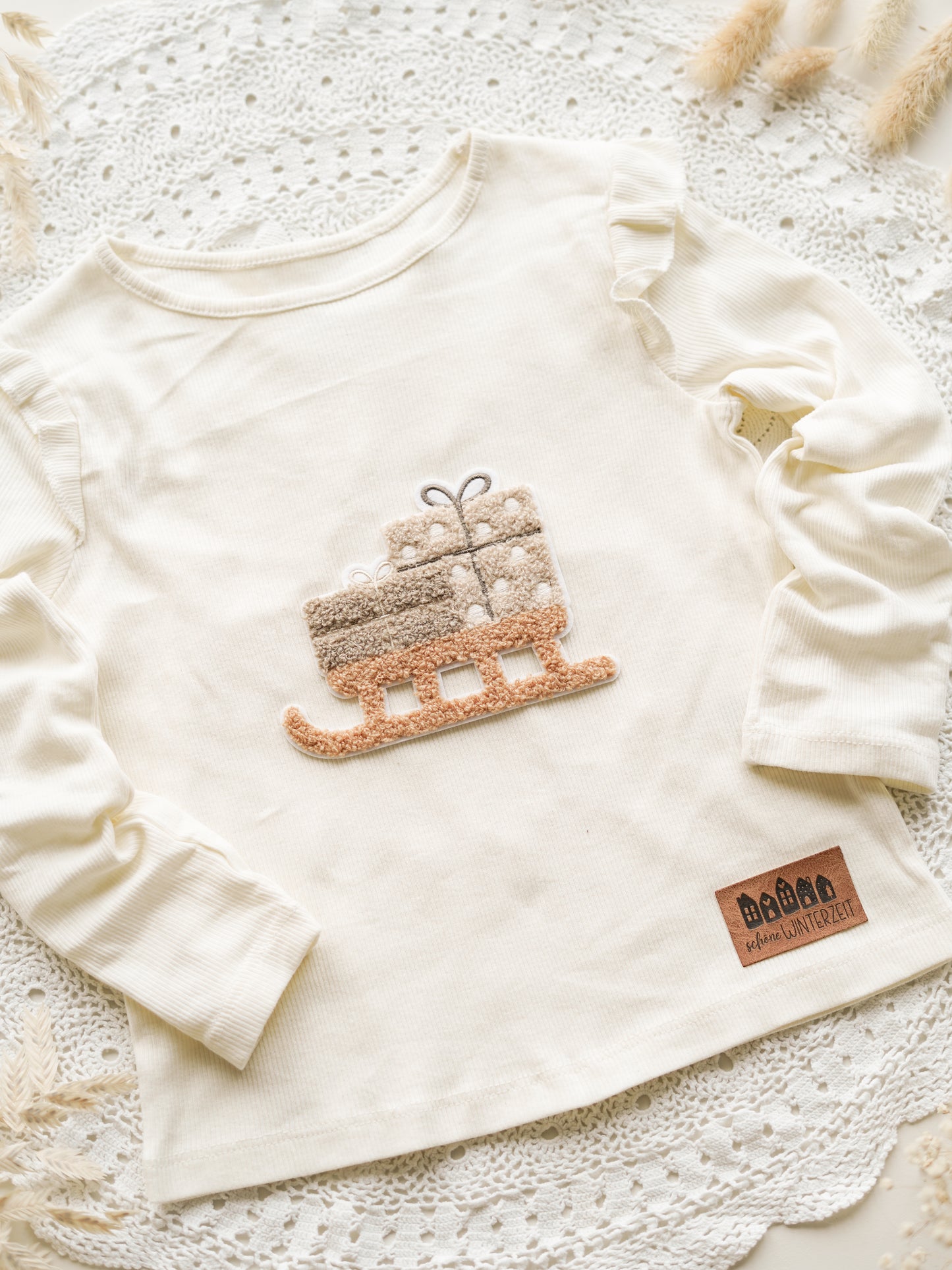 Chenille Patch: Geschenkeschlitten