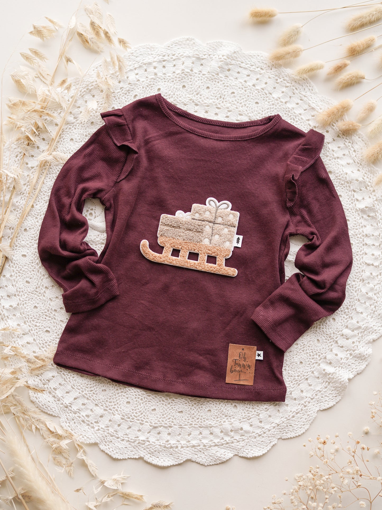 Chenille Patch: Geschenkeschlitten