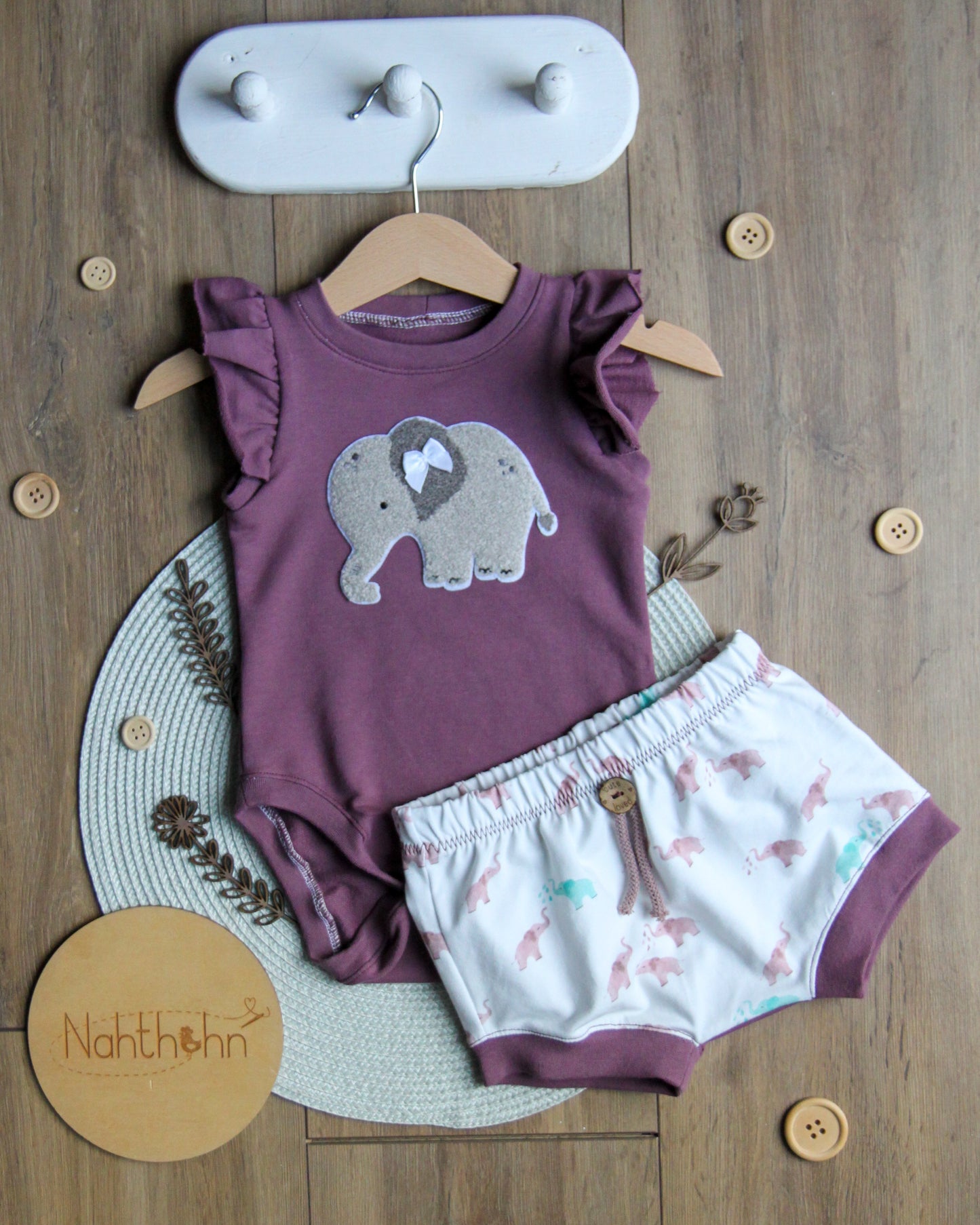 Chenille Patch: Elefant