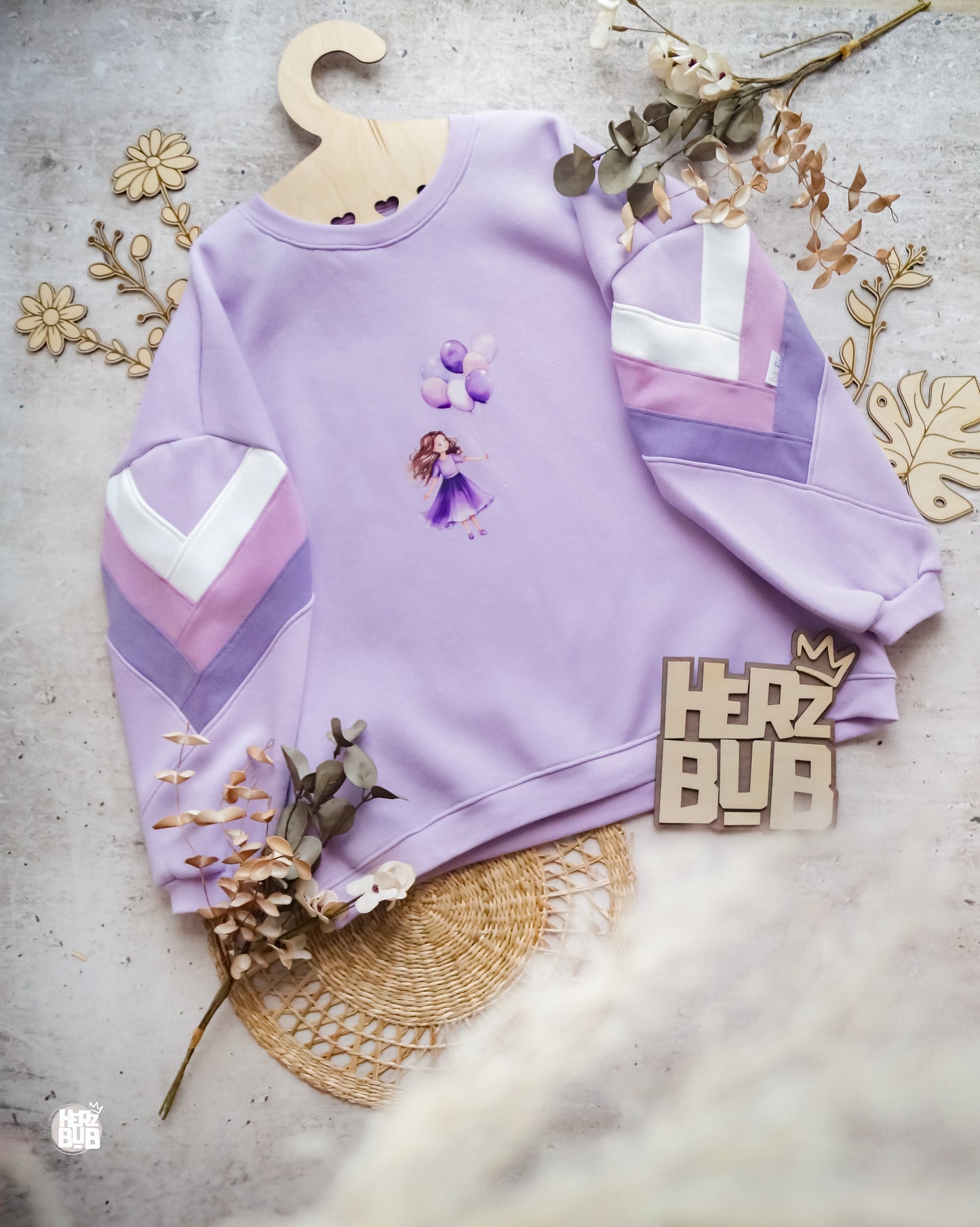 Bügelbild: Ballon-Mädchen