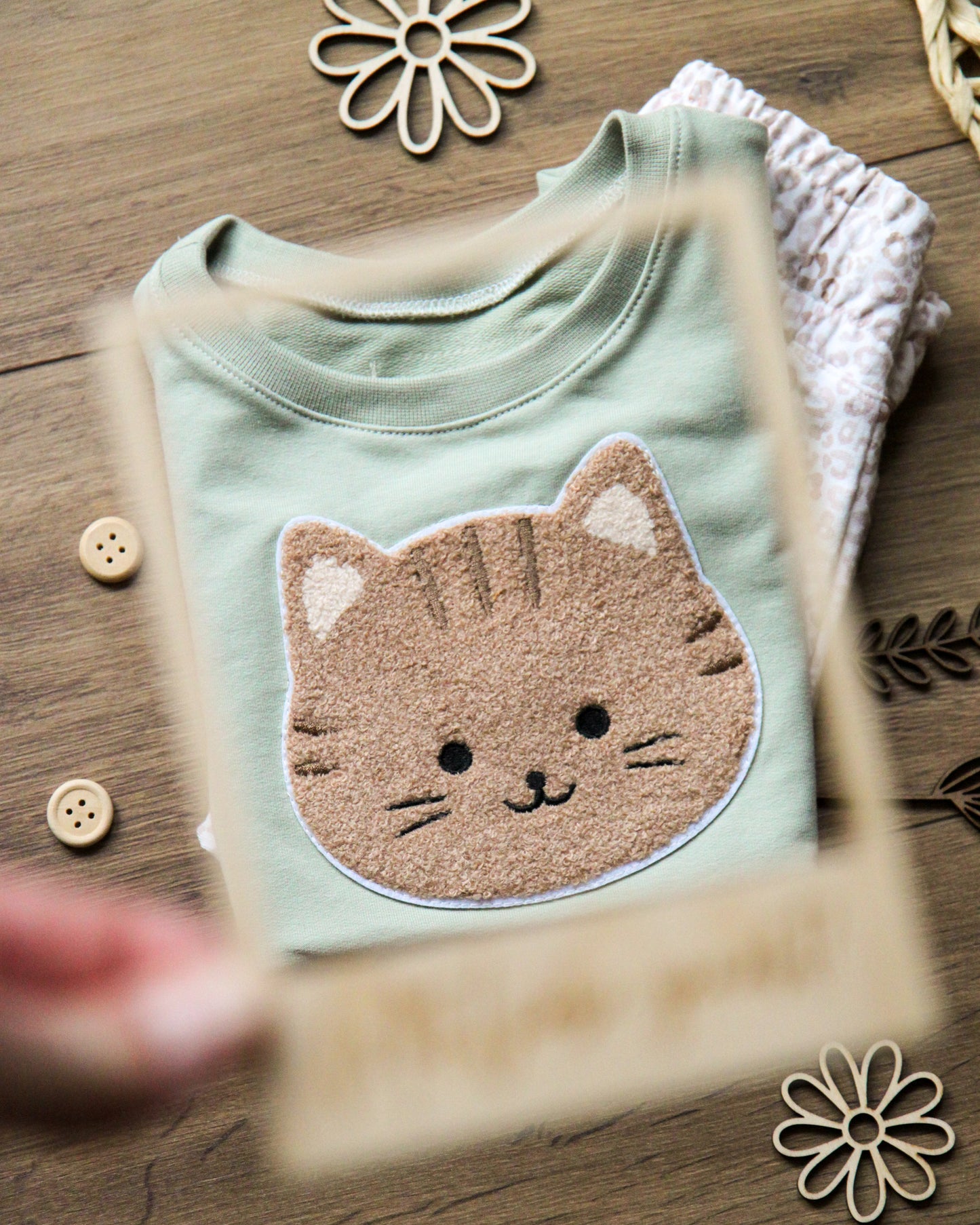 Chenille Patch: Katze