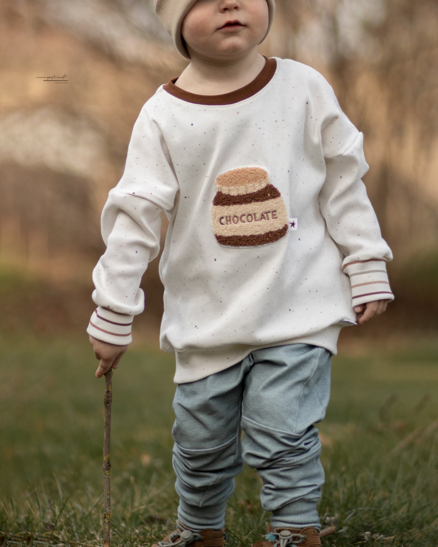 Chenille Patch: Schokoglas