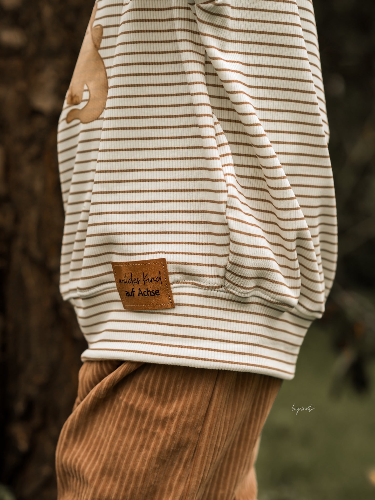 Kunstleder Label: wildes Kind auf Achse