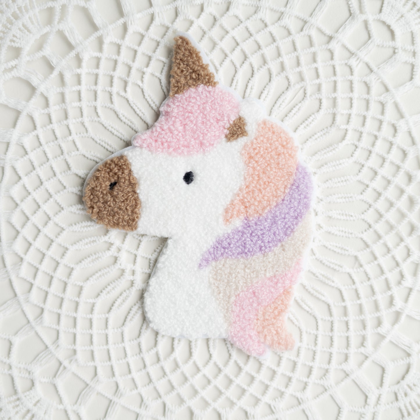 Chenille Patch Einhorn