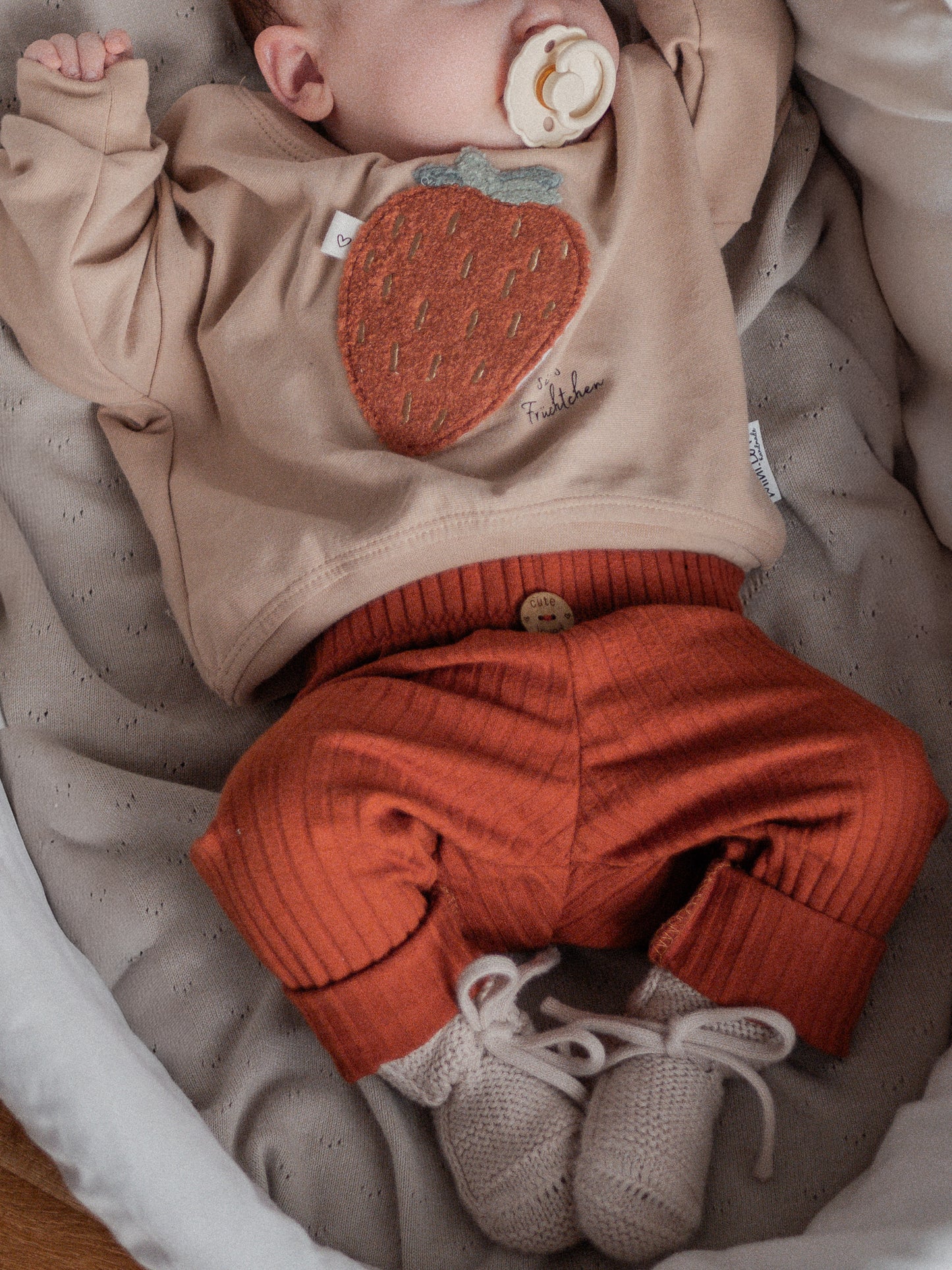 Chenille Patch: Erdbeere