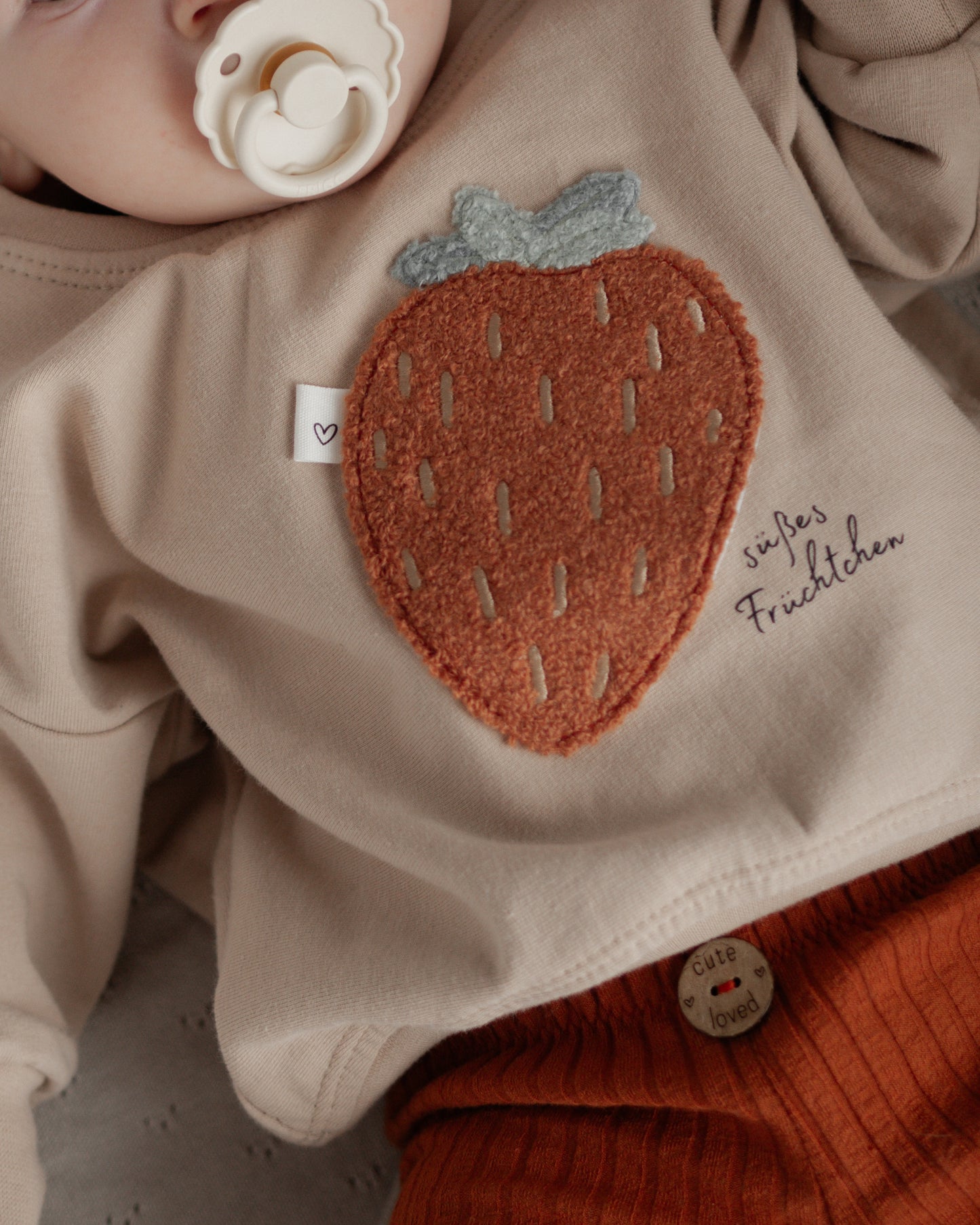 Chenille Patch: Erdbeere