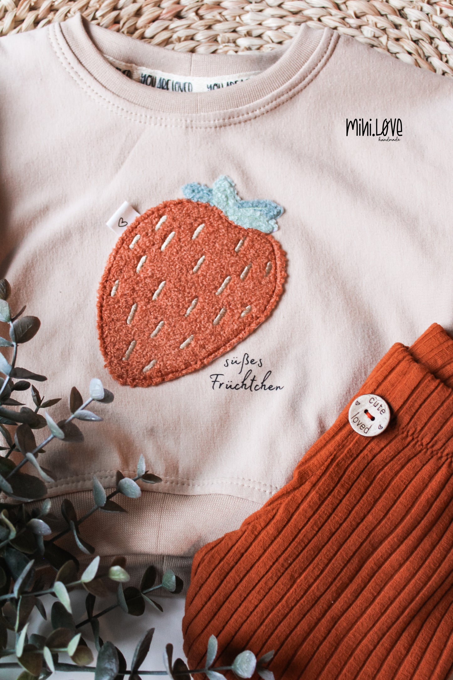 Chenille Patch: Erdbeere