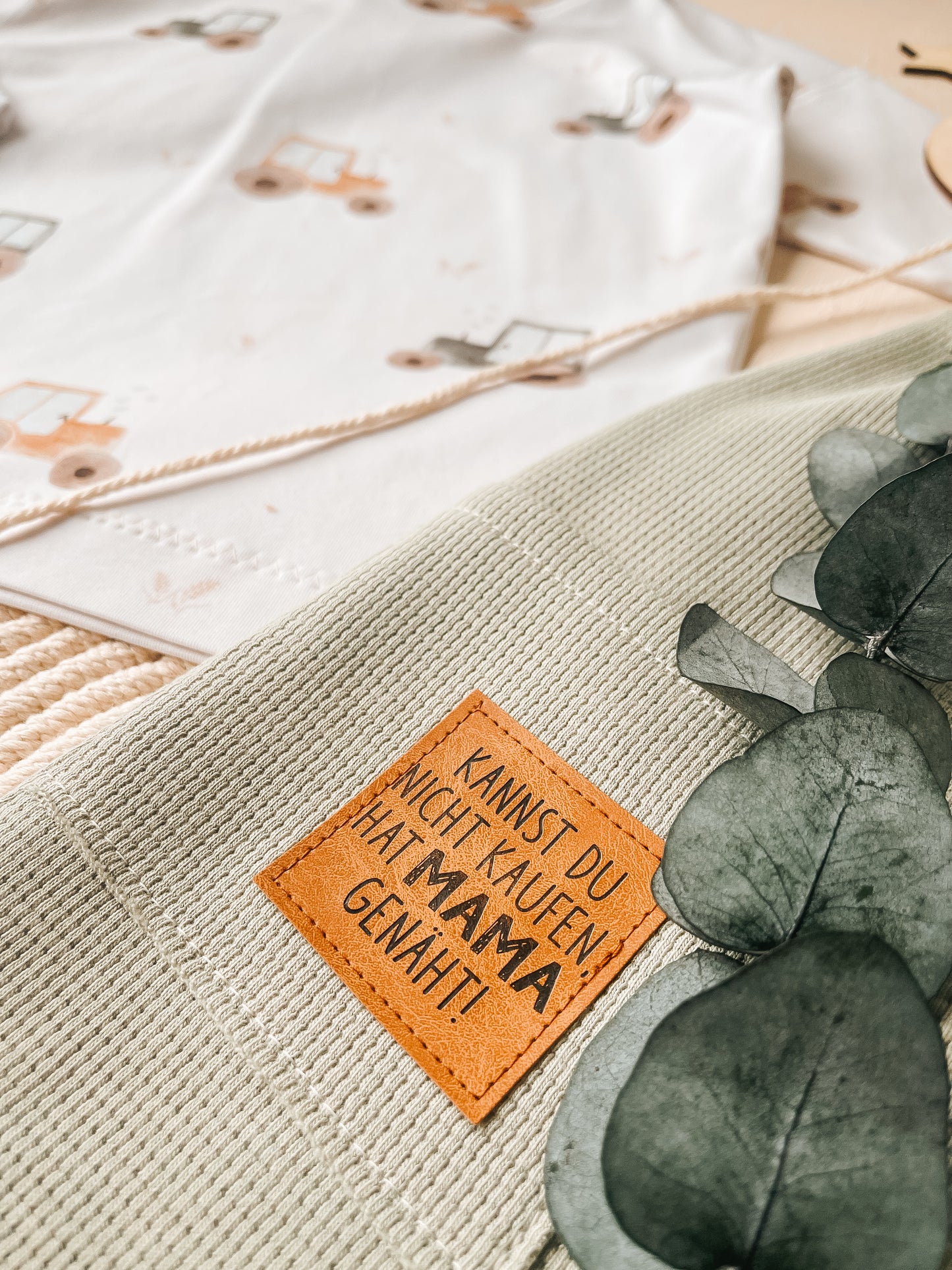 Kunstleder Label: Kannst Du nicht kaufen, hat MAMA genäht!