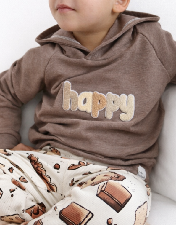 Chenille Patch: happy