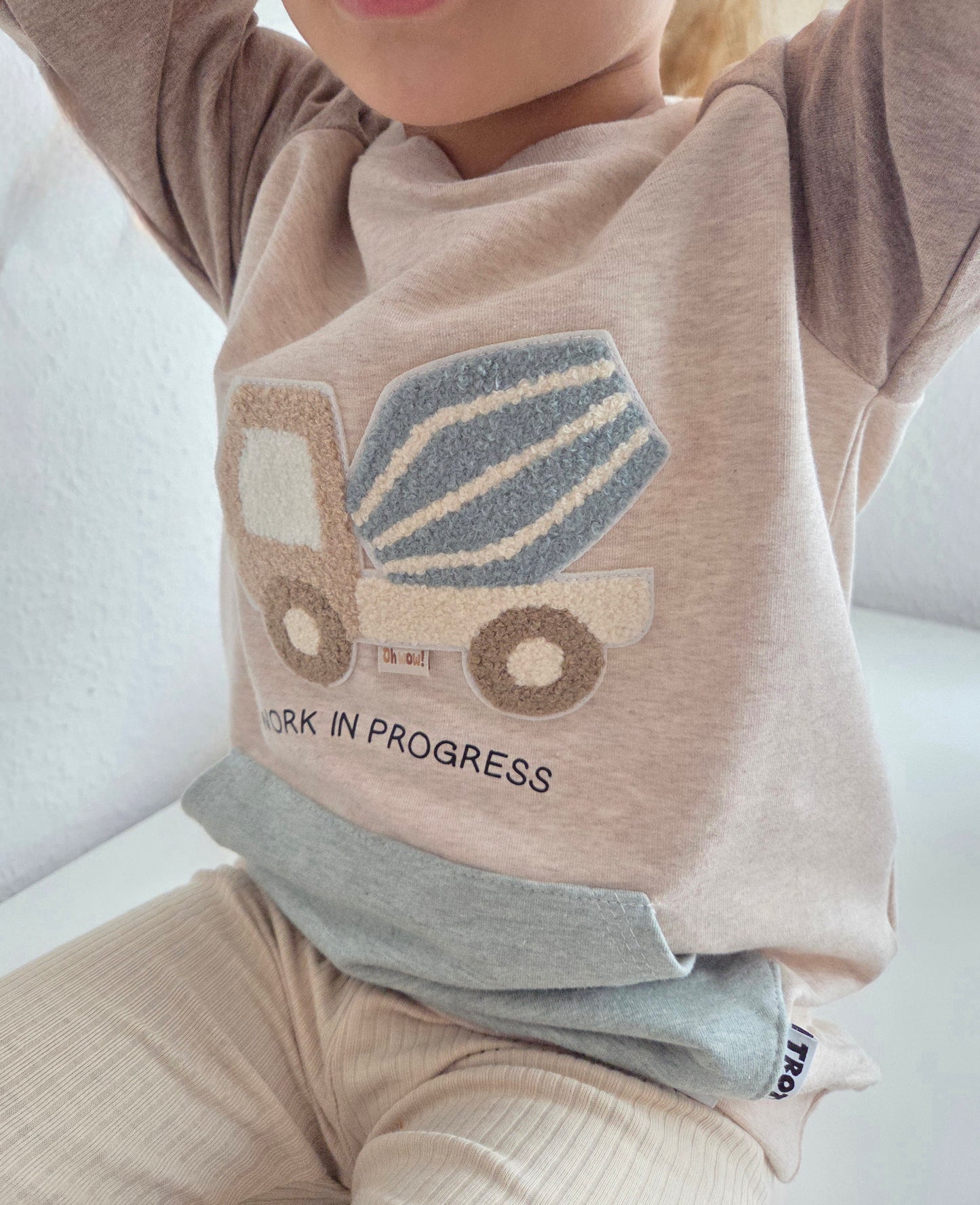 Chenille Patch: LKW Betonmischer