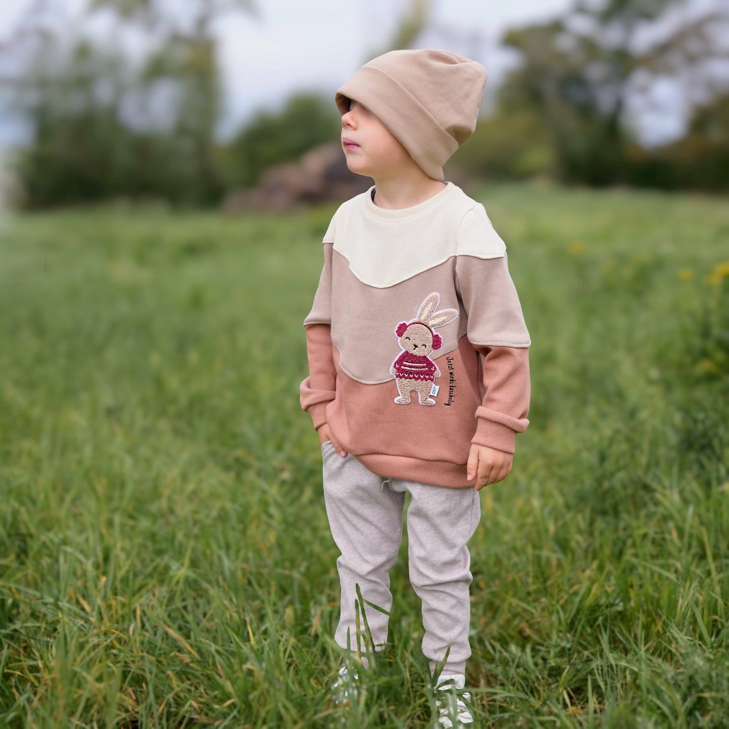 Chenille Patch: Winterhase