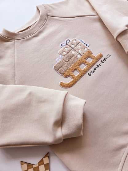 Chenille Patch: Geschenkeschlitten