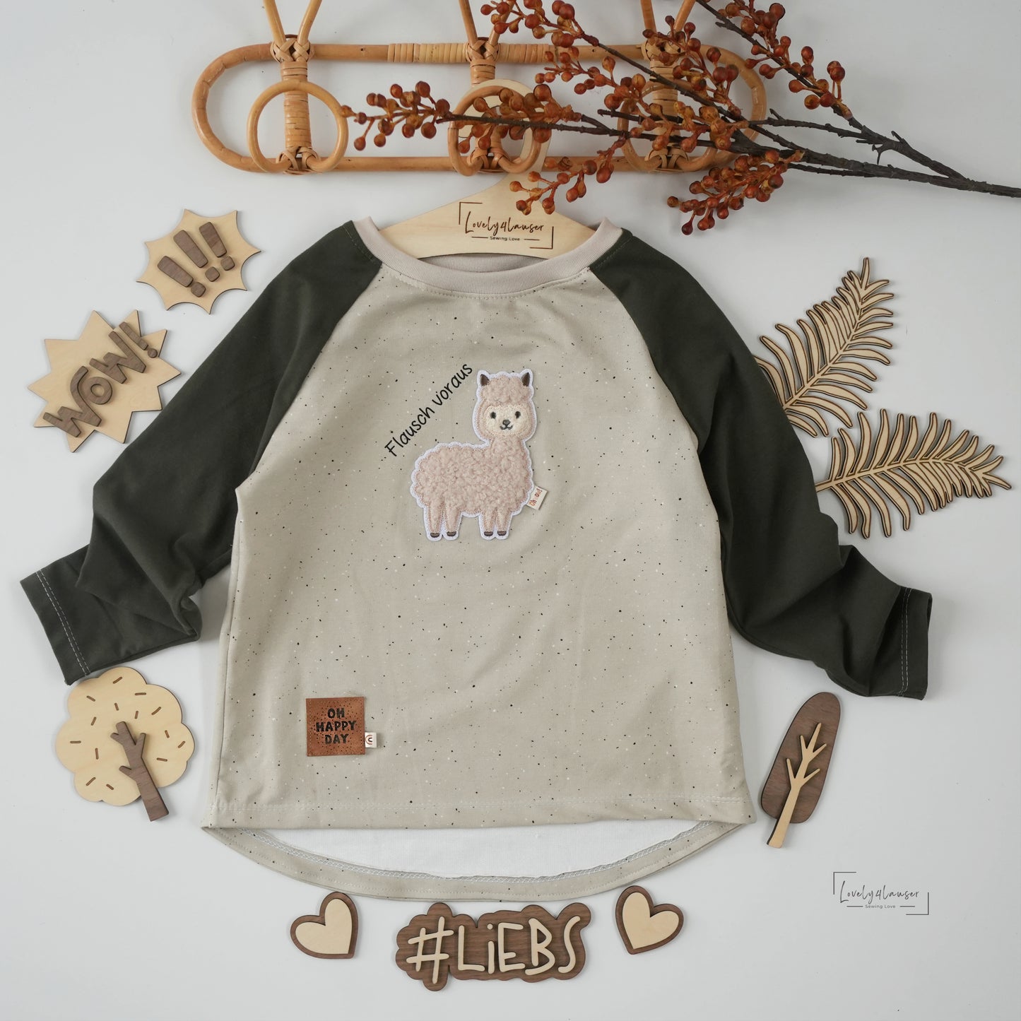 Plüsch Patch: Alpaka