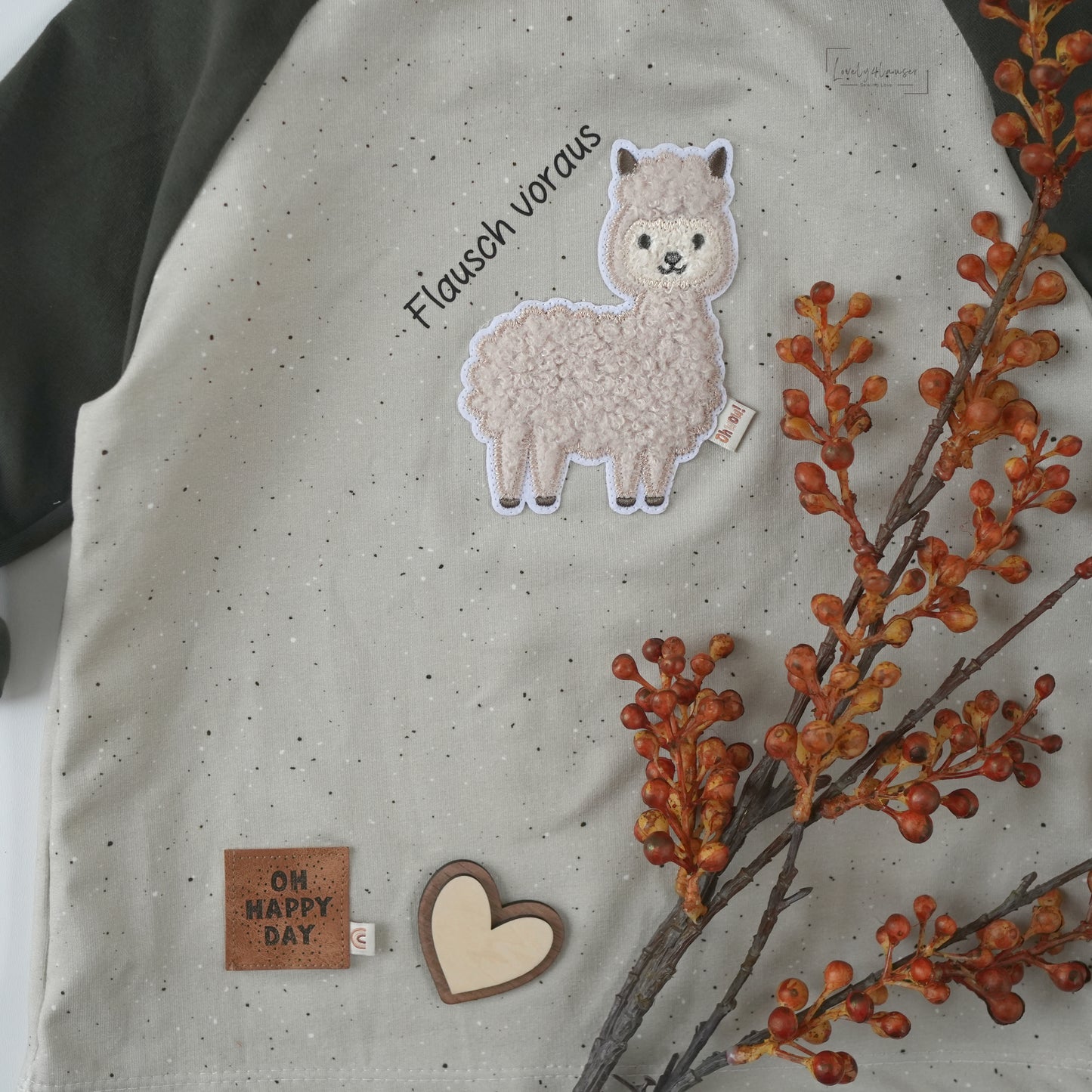 Plüsch Patch: Alpaka