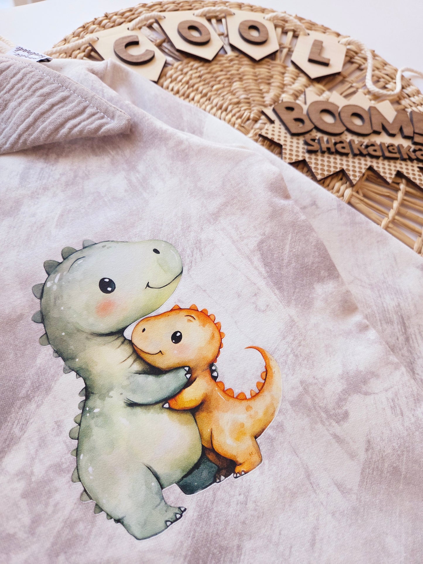 Bügelbild: Kuscheldinos