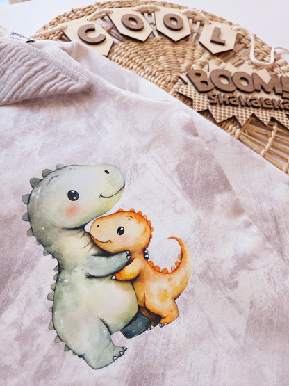 Bügelbild: Kuscheldinos