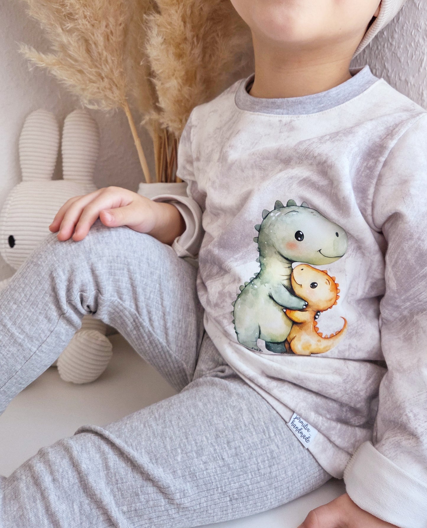 Bügelbild: Kuscheldinos