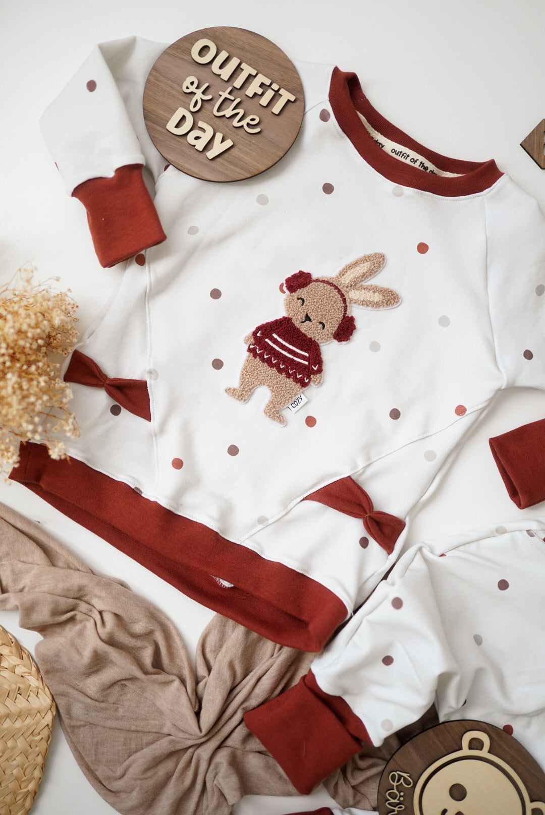 Chenille Patch: Winterhase