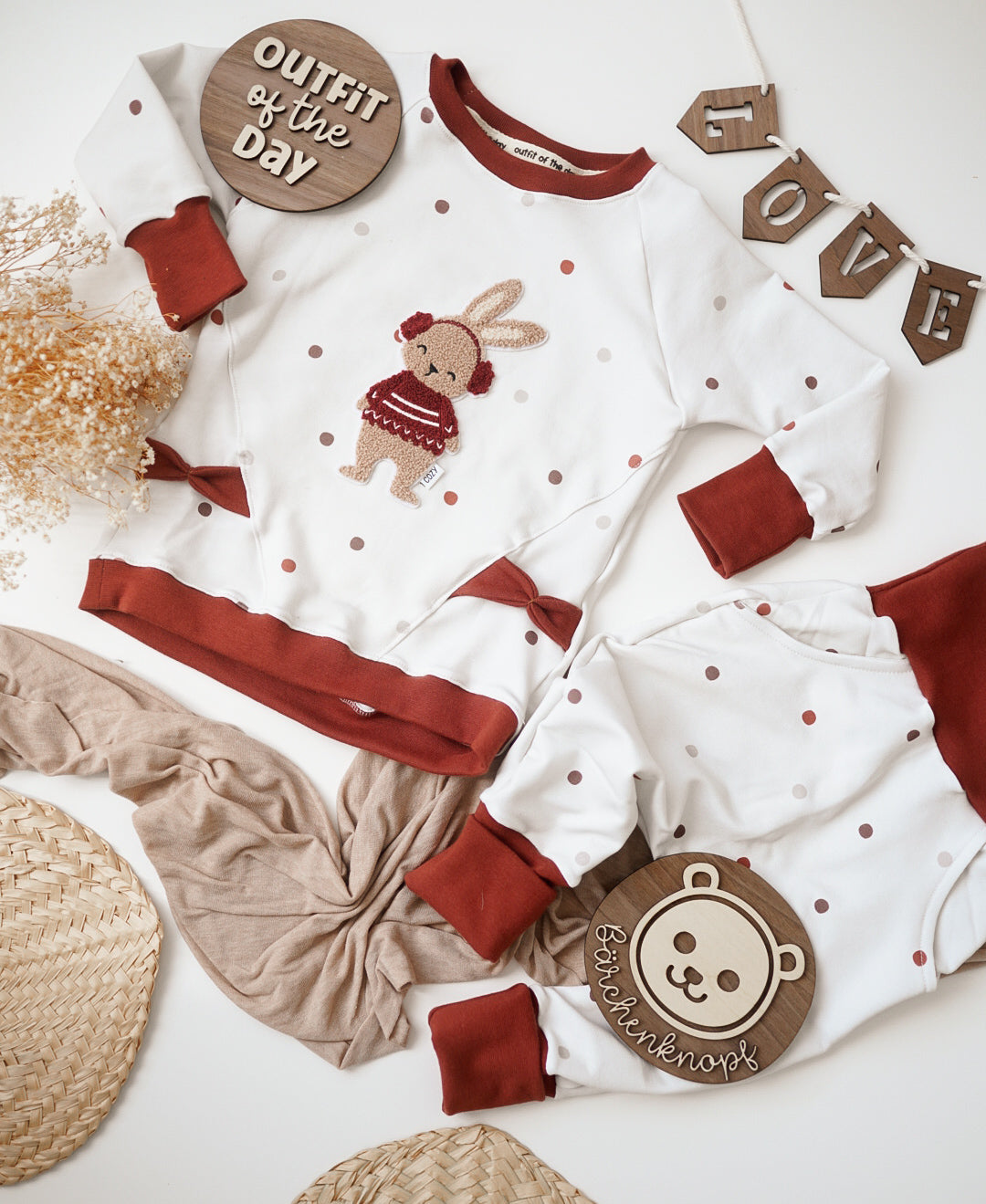 Chenille Patch: Winterhase