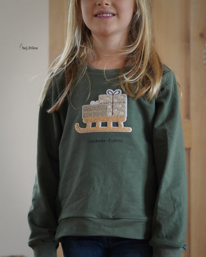 Chenille Patch: Geschenkeschlitten