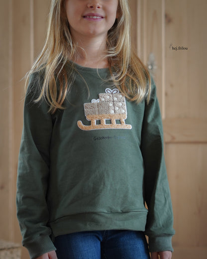 Chenille Patch: Geschenkeschlitten