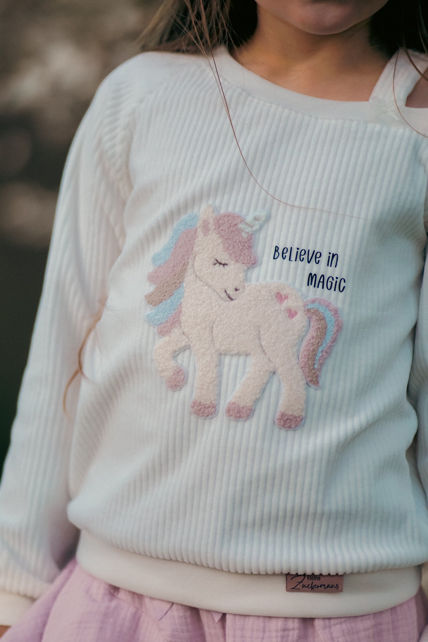 Chenille Patch: Herzeinhorn