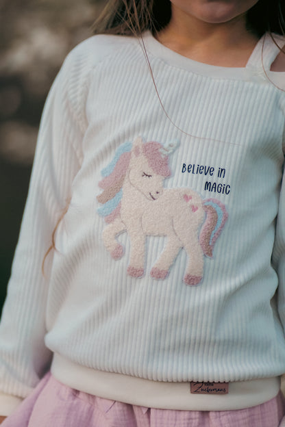 Chenille Patch: Herzeinhorn