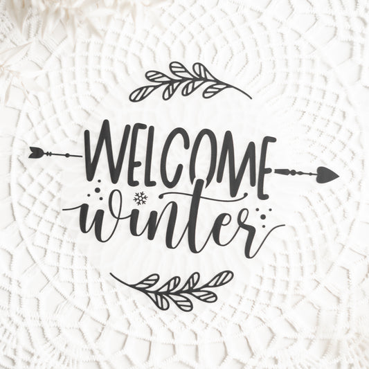 Bügelbild: Welcome Winter