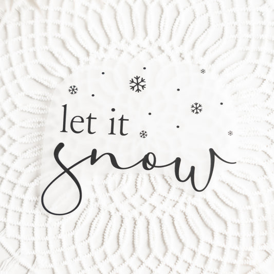 Bügelbild: let it snow