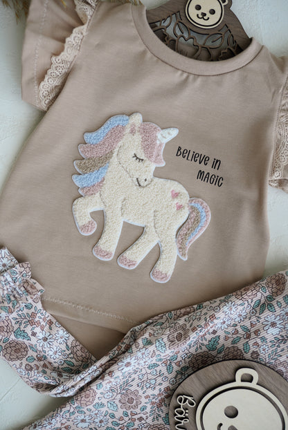 Chenille Patch: Herzeinhorn