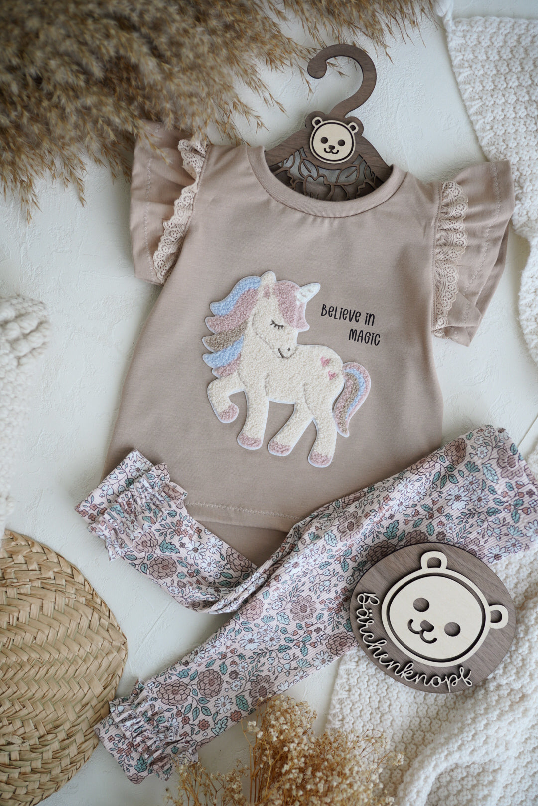 Chenille Patch: Herzeinhorn