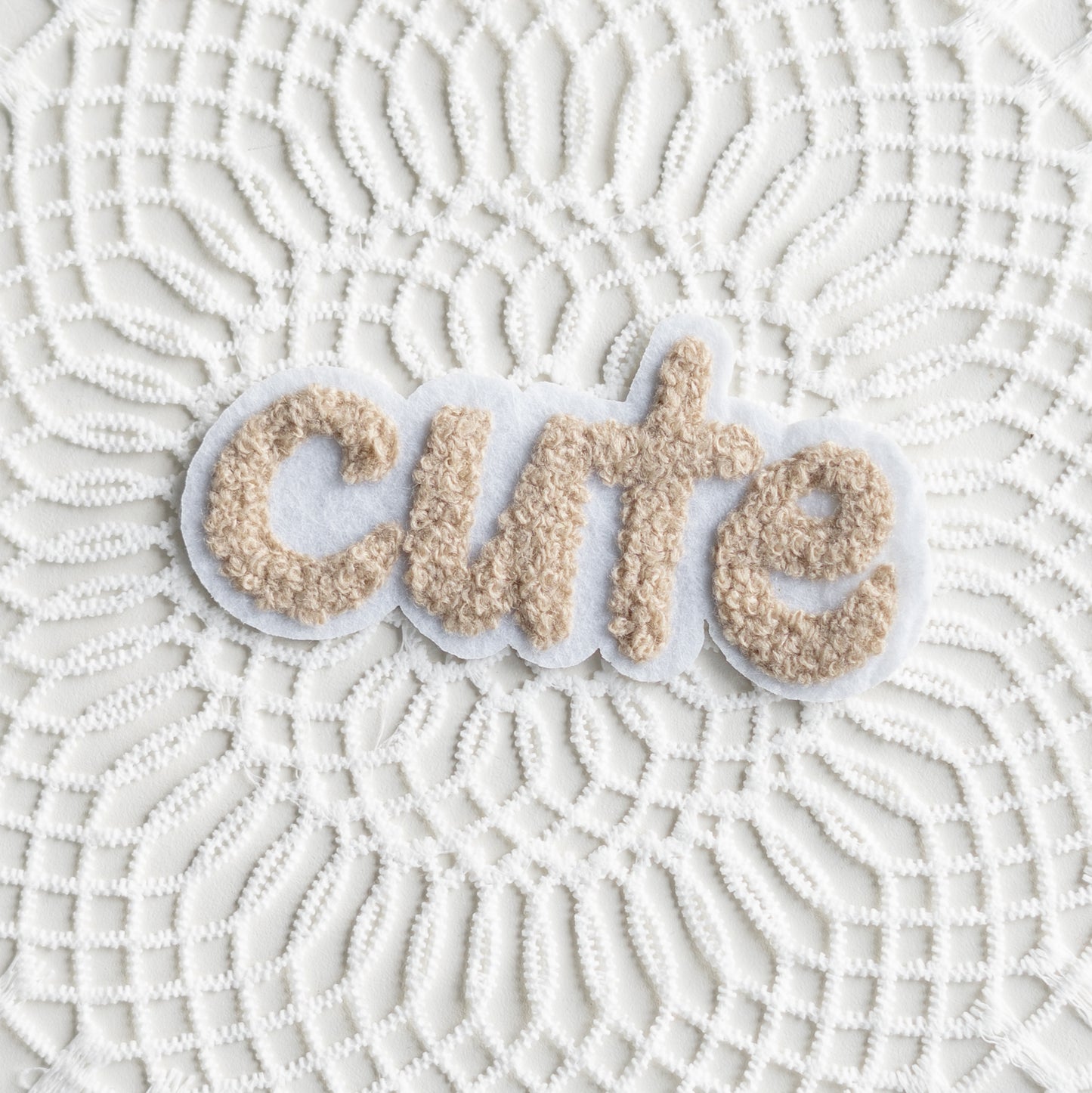 Chenille Patch: cute